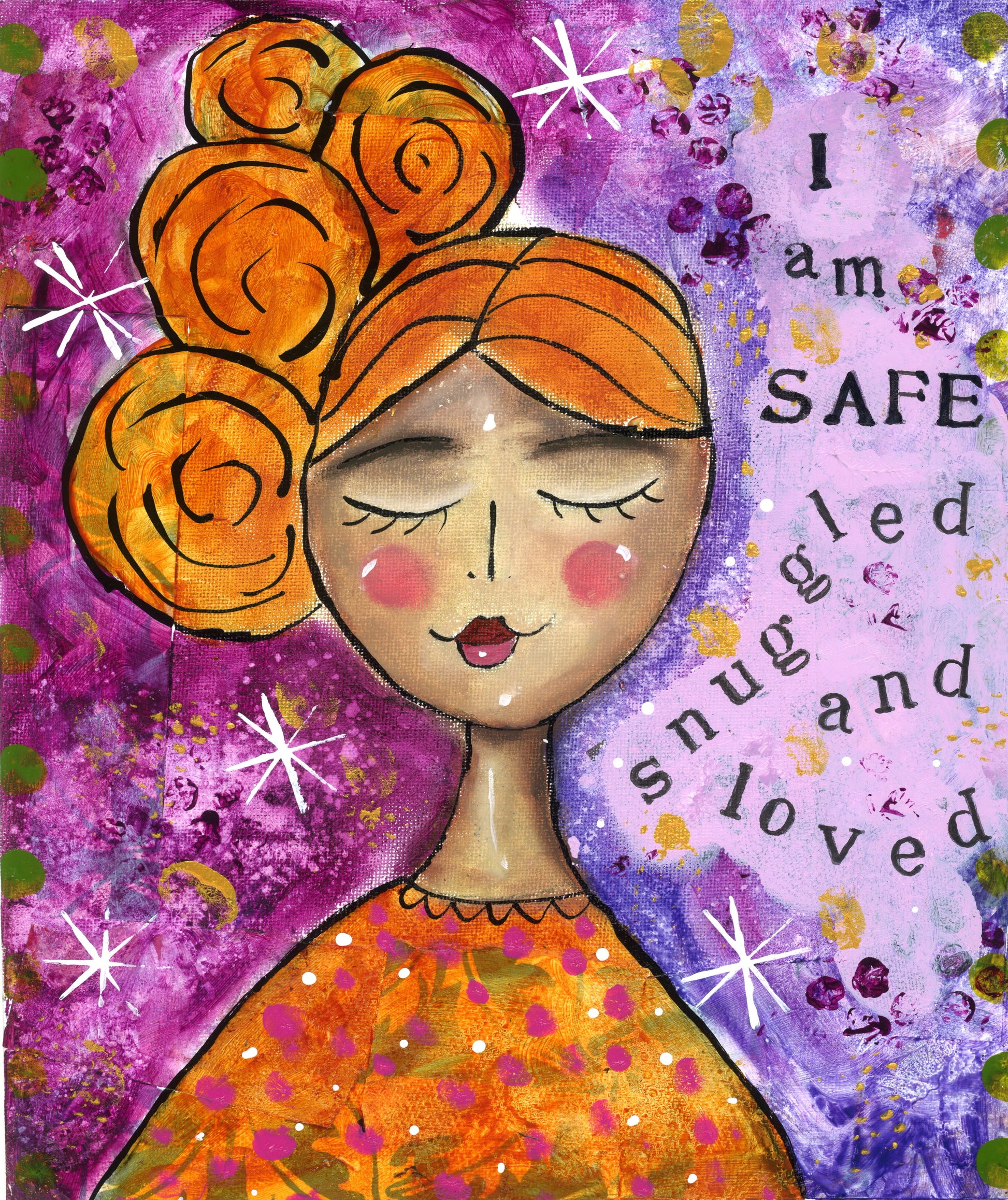 I am Safe, Snuggled and Loved (Print)