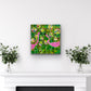 "Pink Flamingos in the Green" - original artwork by Miranda Day